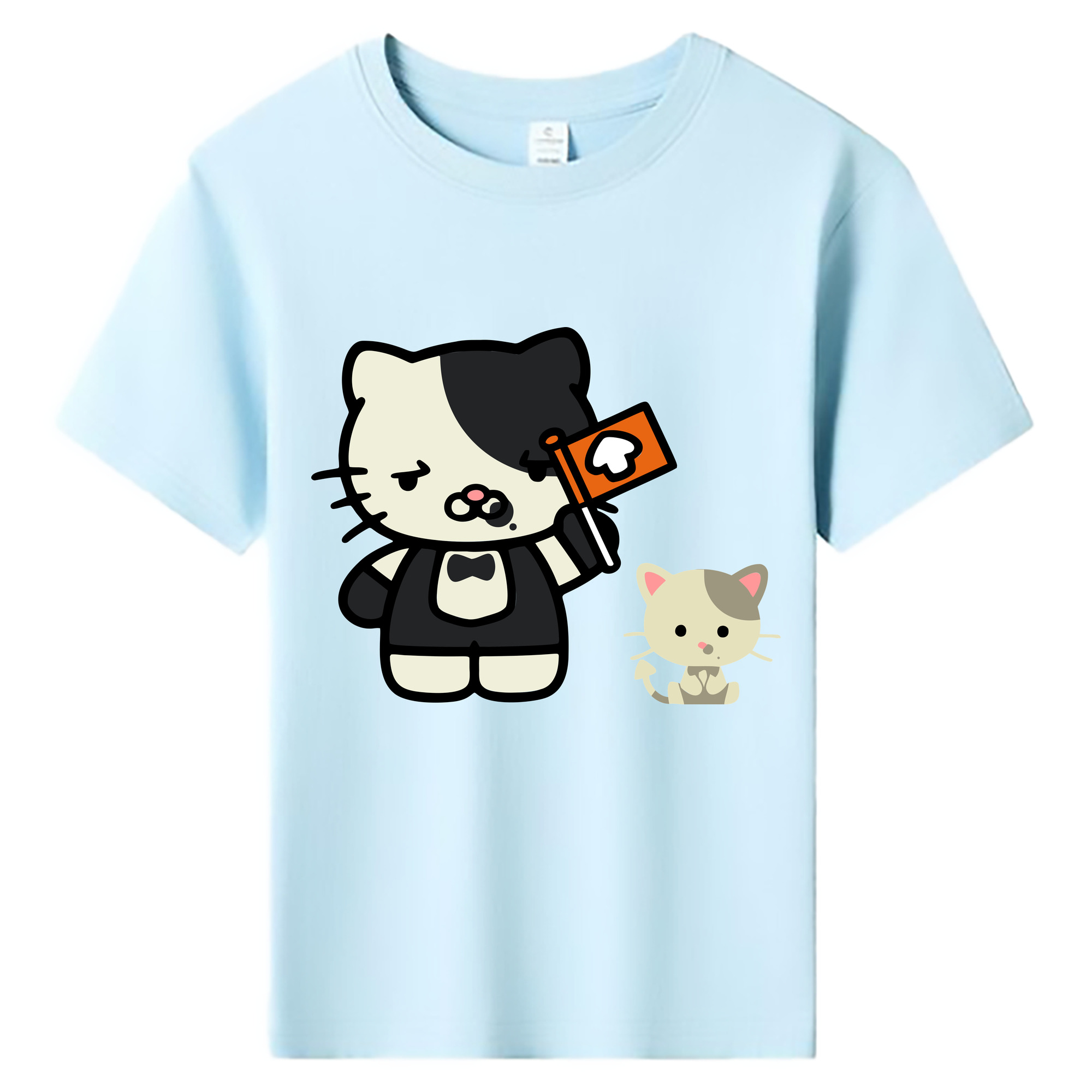 （画像用） Hello Kitty ハローキティ 綿100％キッズTシャツ（フロントプリント）